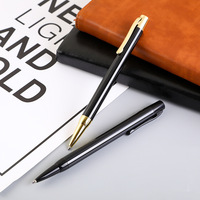 Bolígrafo de marca de Hotel de lujo, instrumento de escritura de Metal con logotipo personalizado, publicidad pesada de 0,7mm, promoción de regalo personalizada