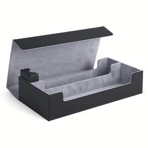 Boîte de rangement pour cartes à collectionner, boîte de rangement avec plateau à dés, <span class=keywords><strong>Torson</strong></span> 550+ en cuir PU et velours, grande capacité pour TCG MTG Yu-Gi-Oh - Product Image 3