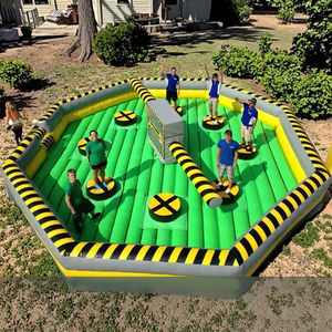 Chine Usine En Gros Toxique Meltdown Gonflable Saut Wipeout Rotation Jeu PVC Sport <span class=keywords><strong>Machine</strong></span> avec Souffleur - Product Image 1