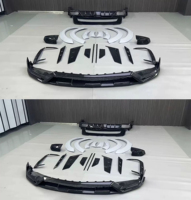 Kit Carrosserie Large avec Lèvre Avant Diffuseur et Spoiler en Fibre de Carbone Style MSY pour Améliorations Cadillac Escalade