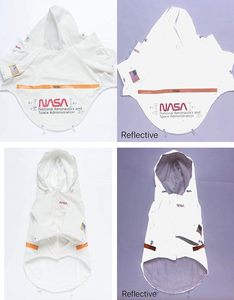 Qiqu Proveedor Personalizado, Nuevas Chaquetas Impermeables Reflectantes de la <span class=keywords><strong>NASA</strong></span>, Disfraz Impermeable para Perros, Ropa de Calle Elegante para Cachorros - Product Image 6