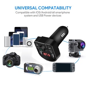 Superventas, nuevos dispositivos con reproductor de MP3, tarjeta TF, luz LED, adaptador de cargadores rápidos para iPhone, cargador, transmisor FM, cargador de coche - Product Image 4