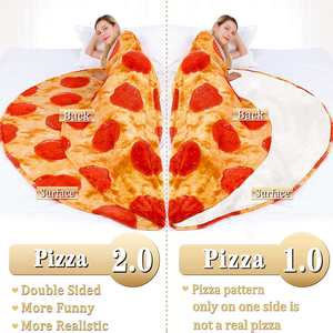 Couverture à Pizza Douce Créations Alimentaires Double Face Nouveauté Ronde <span class=keywords><strong>Nourriture</strong></span> Réaliste Pizza Poivrons Couverture - Product Image 4