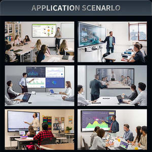 Pizarra Electrónica Todo en Uno de 65 Pulgadas, Pantalla Táctil Interactiva de 20 Puntos, Windows, para Aula y <span class=keywords><strong>Reuniones</strong></span> - Product Image 4