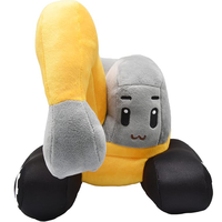 Pelleteuse personnalisée CPSIA ASTM Jouets pour tout-petits Poupée en peluche en coton pour bébé Pelleteuse personnalisée et mignonne