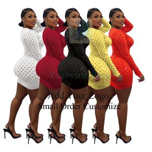 Elegante <span class=keywords><strong>Abito</strong></span> Estivo da Spiaggia per Donna <span class=keywords><strong>in</strong></span> <span class=keywords><strong>Maglia</strong></span> Crochet <span class=keywords><strong>Bordeaux</strong></span> a Maniche Lunghe - Product Image 3