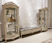 Armoire TV de luxe en bois, 1 pièce, meuble de salon, rétro classique et luxueux, Design fantaisie, pour Table TV
