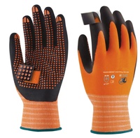 Gants de travail de 27 cm, doublure en nylon et élasthanne de calibre 15, enduits de nitrile micro-mousse, antistatiques, résistants à l'abrasion