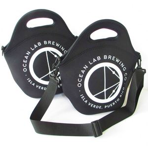 Sac à lunch en néoprène avec logo personnalisé, nouveau design, sublimation, sangle réglable - Product Image 3