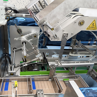 Machine d'emballage entièrement automatique à haute vitesse pour cartonnage à la colle thermofusible, 60-80 boîtes/min, pour l'emballage de boîtes de biscuits alimentaires