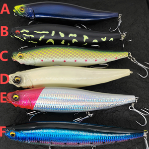 225mm 127g di galleggianti Treble Hook Big Game Top matite d'acqua per cani di acqua salata di plastica di mare esche da pesca esche esche da pesca - Product Image 6