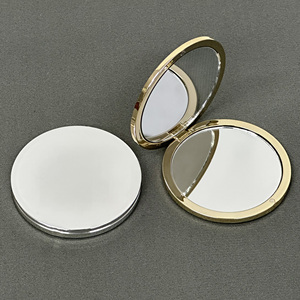 Espejo de regalo promocional de marca de belleza, logotipo personalizado, espejo de maquillaje compacto, Mini espejo de doble cara de bolsillo - Product Image 4