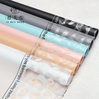 Papier d'emballage pour fleurs Xihuanong à imprimé léopard coréen, mat, imperméable, semi-transparent, pour bouquets de fleuristes, emballage cadeau, vente en gros