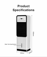 OEM Mini climatiseur ventilateur portable chauffage et refroidissement 1800W salle de bain support chauffage et climatiseur pour chambre
