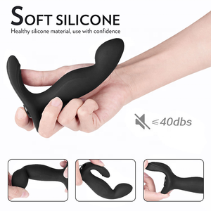 Masajeador de próstata con control remoto inalámbrico para hombre, juguete <span class=keywords><strong>Anal</strong></span> vibratorio masculino de 9 velocidades, tapón de botones para el punto G, estimulador Sm Gay - Product Image 5