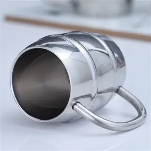 El aislamiento mantiene el frío, taza de cerveza de acero inoxidable 304, taza térmica de doble pared <span class=keywords><strong>con</strong></span> manillar, <span class=keywords><strong>copa</strong></span> de <span class=keywords><strong>vino</strong></span> de jugo de agua de Metal creativa - Product Image 5