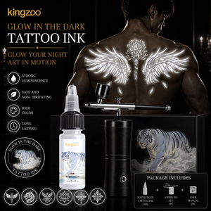 En Stock, <span class=keywords><strong>Tinta</strong></span> de Tatuaje UV de 15 ml, 8 Colores, Fluorescente Bajo Luz <span class=keywords><strong>Negra</strong></span>, Pigmento Temporal para Aerógrafo Corporal, para Fiestas, Festivales, Manualidades, Plantillas y Aerosol - Product Image 1