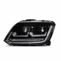 Conjunto de Faros Delanteros LED de 2 Lentes para Volkswagen VW Amarok, Piezas de Modificación de Lámparas Delanteras para Camioneta