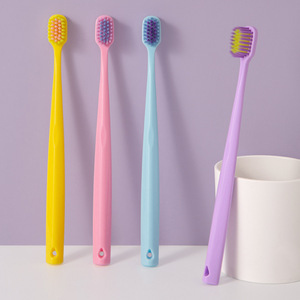 Haoniu Ice Cream Color <b>Toothbrush</b> Soft Bristles Adult Manual Travel <b>Toothbrush</b> - Product Image 4