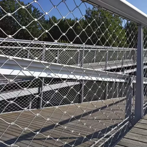 Filet anti-oiseaux pour enclos de zoo, clôture pour cages de tigres, <span class=keywords><strong>grillage</strong></span> pour volières, <span class=keywords><strong>maille</strong></span> en câble d'acier inoxydable flexible - Product Image 4