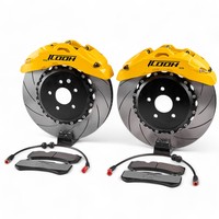 Kit Rem Balap Profesional ICOOH Performa Tinggi Modifikasi 6 Piston IC5 330/345/355/378mm Big Brake Kit untuk Golf MK 5 6 7 8