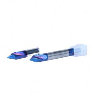 Venta al por mayor: Fresa de carburo de tungsteno y cobalto de 90 grados, colorida, para centrado y biselado, HRC65, 3 años de garantía - Product Image 1