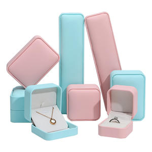 Boîte d'emballage personnalisée de qualité supérieure pour bijoux Boîte de rangement de bijoux en cuir PU - Product Image 2