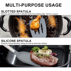 Hot Sale Premium Wood Handle Stainless Steel Cooking Spatula Silicone Colorful <b>Kitchen</b> Mini Utensils Set with <b>Storage</b> Holder - Product Image 4