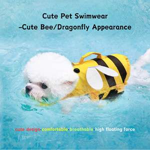 प्यारा डिज़ाइन पालतू स्विमवीयर डूबने से बचाने वाला वाटरप्रूफ हाई फ्लोटिंग डॉग कैट लाइफवेस्ट पालतू कपड़े - Product Image 2