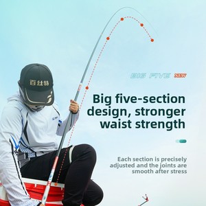 <span class=keywords><strong>Canne</strong></span> à pêche de style sturgeon en fibre de carbone ultra-légère, extra-résistante, 28 modules, style taïwanais, <span class=keywords><strong>canne</strong></span> à carpe 19 modules - Product Image 4