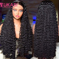 Pelucas de Cabello Humano Virgen Vietnamita 100% Brasileño 14A Sin Pegamento, Súper Doble Trama, Venta al por Mayor, Peluca Rizada Birmana con Encaje Frontal HD