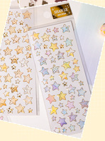 Autocollants en cristal Shanle Star Heart Fantasy, magnifiques étoiles et cœurs estampés à chaud, décoration DIY pour téléphone portable et album