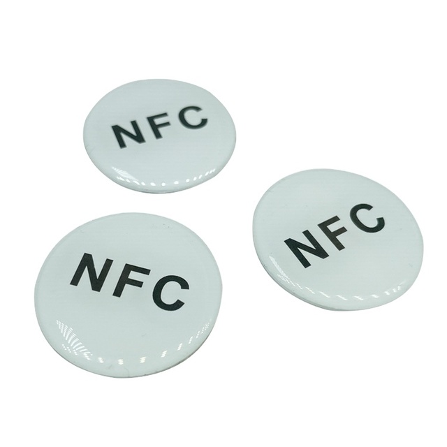 Customized 13.56MHz NTAG 216 Phone Sticker NFC Epoxy Resin Tag