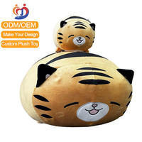 Boneka Harimau Kapas Lembut Grosir Pabrik, Mainan Hewan Isi Dakron, Bantal Sofa, Bantal Empuk, Mainan Bantal Plush Custom untuk Anak-Anak