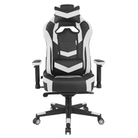 Chaise de bureau ergonomique à dossier haut avec roulettes de 60 mm, chaise de bureau pivotante et chaise de jeu