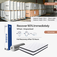 Meilleur matelas d'usine Aussie Leland Koala Twin Single king Matelas taille roulée Matelas de luxe en latex mousse à mémoire de forme