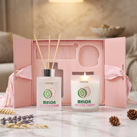 100ml Flasche Reed Diffuser Sojawachs Individueller Duft Kerze Nordischer Luxus Weihnachten Valentinstag Geschenkbox-Set Handgemacht