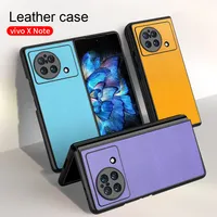 Étui de protection pour téléphone pliable Chang Liang Vivo X Fold compatible, en PC + cuir, couleur unie, résistant aux chocs, couverture intégrale