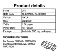 Chip Toner TL-B2310H B2310 TL-B2311H Kompatibel untuk Printer PANTUM BM2300 BM2300W BM2300AW BP2300, Reset Chip, Pasokan Pabrik