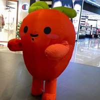 Décoration publicitaire personnalisée, dessin animé gonflable, carottes fruits et légumes gonflables
