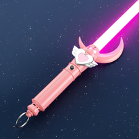 Sabre laser Nexus Sabers Pink Sailor Moon au design unique, avec poignée en métal, lame durable, compatible avec le sonboard Proffie Pixel3.0.