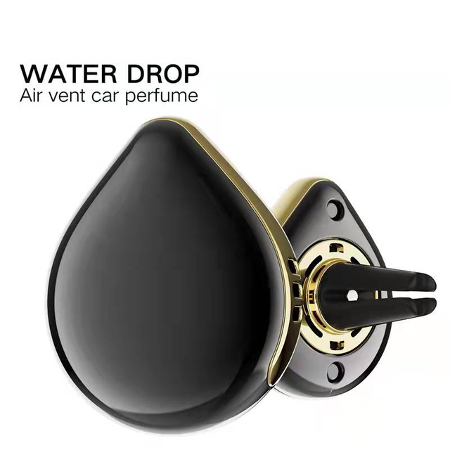 Car Interior Accessories Customized logo Waterdrop Design Metal Alloy air Vent Clip Car air Freshener Perfume Fragrance Aroma