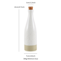Bouteille d'huile d'olive en céramique avec logo personnalisé, bouteille d'huile de cuisine, 300ml, livraison gratuite