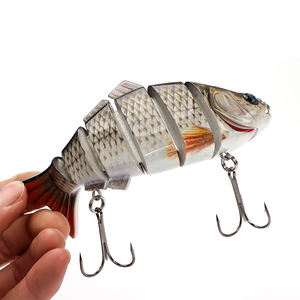 Hot <span class=keywords><strong>Pike</strong></span> VSJ06-6 "Tissu Multi Articulé Naufrage Swimbait Emballage Personnalisé En Gros Inventaire Glisse Basse Leurres De Pêche - Product Image 1