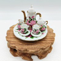 Set Teh Keramik Miniatur Rumah Bayi Pocket Story Liling Kemasan Blister Ornamen Kecil Model Adegan Miniatur Rumah Boneka