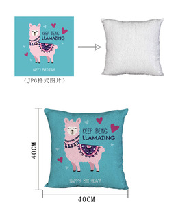 RubySub Rosso di Vibrazione Sublimazione Paillettes Cuscino Caso Della Copertura di Sublimazione Stampa Rimessa Laterale <span class=keywords><strong>Cuscini</strong></span> Casi - Product Image 6