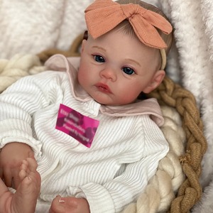 Muñeca <span class=keywords><strong>Reborn</strong></span> de 49 cm, Tamaño Bebé, con Acabado Pintado, Realista, Suave al Tacto, <span class=keywords><strong>Arte</strong></span> de Piel 3D, Camina - Product Image 2