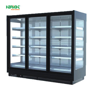 R290 रेफ्रिजरेटर ऊर्जा-बचत नेतृत्व वाली रोशनी वाणिज्यिक फ्रीजर रेफ्रिजरेटर सुपरमार्केट चिलर ग्लास दरवाजे के साथ - Product Image 2