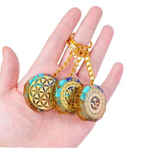 Wholesale Quartz <b>Crystal</b> <b>Chips</b> Orgone Light Keychain Pendant for Birthday Decor - Product Image 2