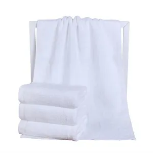 カスタム刺繍バスタオル綿100% 500-650 GSMロゴデザインソフトホワイト